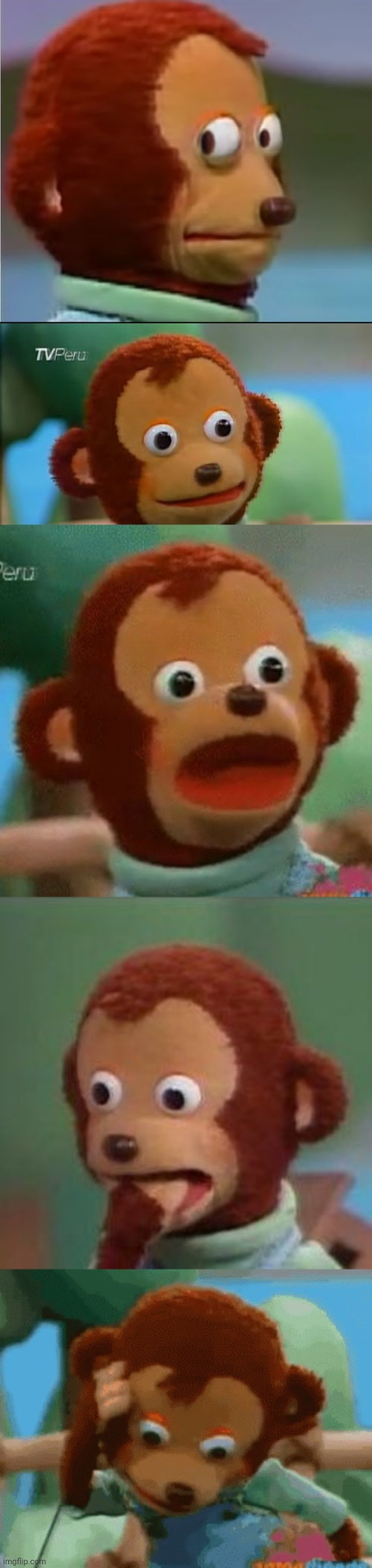 Surprised Monkey (MEME), Monkey Puppet