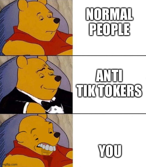 Best,Better, Blurst | NORMAL PEOPLE YOU ANTI TIK TOKERS | image tagged in best better blurst | made w/ Imgflip meme maker