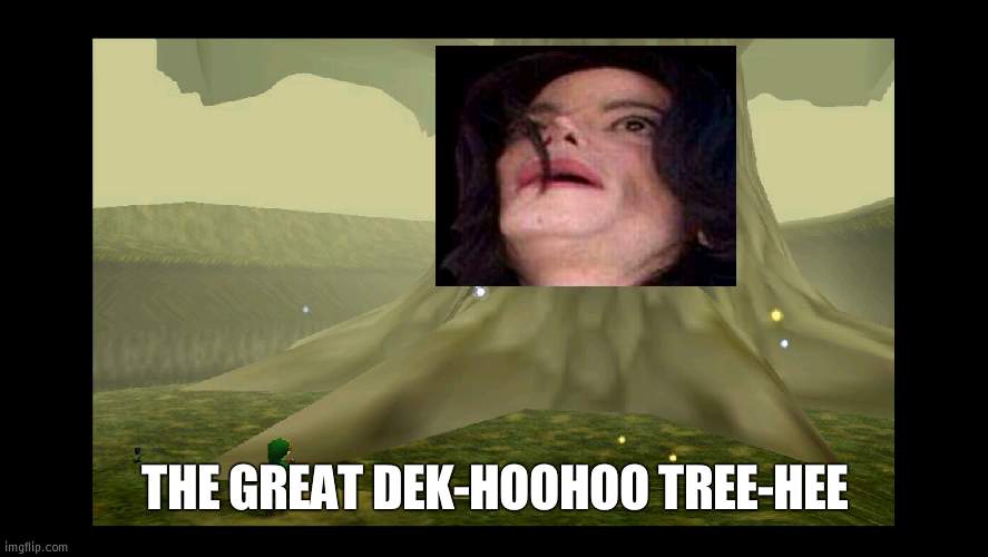 Great Deku Tree | THE GREAT DEK-HOOHOO TREE-HEE | image tagged in great deku tree | made w/ Imgflip meme maker