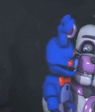 High Quality bonbon staring at funtime freddy Blank Meme Template