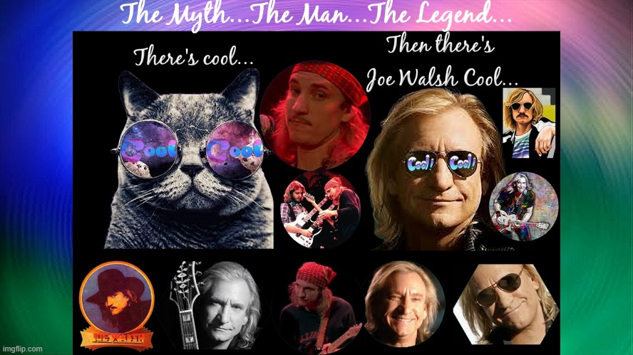 And then there's Joe Walsh | image tagged in joe walsh,cool | made w/ Imgflip meme maker