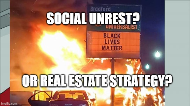 Research "Opportunity Zones" | SOCIAL UNREST? OR REAL ESTATE STRATEGY? | image tagged in real estate | made w/ Imgflip meme maker