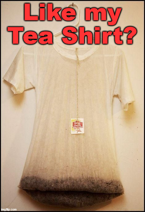 Like my Tea Shirt? | made w/ Imgflip meme maker