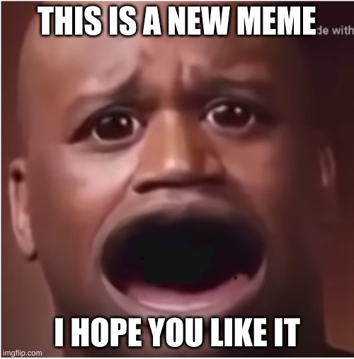 new meme |  THIS IS A NEW MEME; I HOPE YOU LIKE IT | image tagged in sad man | made w/ Imgflip meme maker