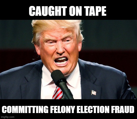Criminal Conman Pathological Liar Traitor Trump - IMPEACH HIM AGAIN! | CAUGHT ON TAPE; COMMITTING FELONY ELECTION FRAUD | image tagged in liar,criminal,corrupt,fraud,felony,lcok him up and thrown him out | made w/ Imgflip meme maker