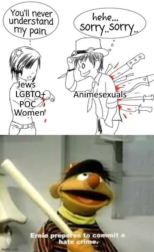 Hello | image tagged in ernie prepares to commit a hate crime | made w/ Imgflip meme maker