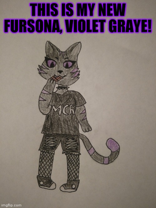 THIS IS MY NEW FURSONA, VIOLET GRAYE! | made w/ Imgflip meme maker