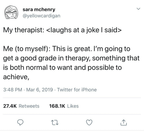 good grade in therapy Blank Meme Template