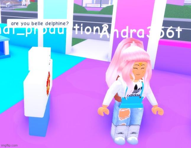 is this belle delphine? | image tagged in memes,funny,roblox,cursed image,cursed roblox image | made w/ Imgflip meme maker