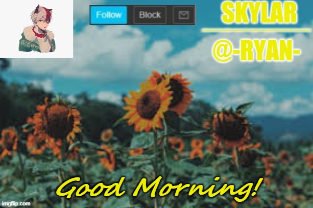 Morning! | Good Morning! | image tagged in ryan's announcement template | made w/ Imgflip meme maker