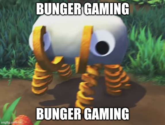 bunger gaming | BUNGER GAMING; BUNGER GAMING | image tagged in bunger gaming | made w/ Imgflip meme maker