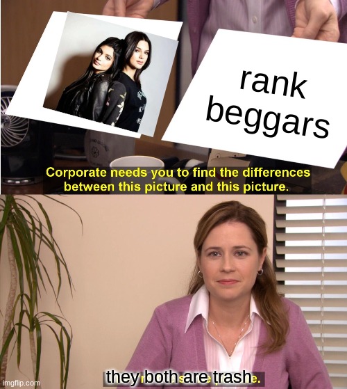 hypixel rank beggars 3 | rank beggars; they both are trash | image tagged in memes,they're the same picture,minecraft | made w/ Imgflip meme maker
