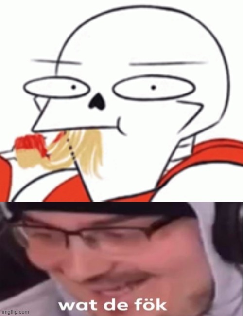 Weird Papyrus drawing | image tagged in wadefok | made w/ Imgflip meme maker