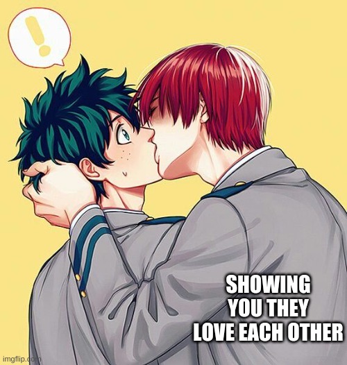 One More TodoDeku Ship | SHOWING YOU THEY LOVE EACH OTHER | image tagged in anime,my hero academia,deku,todoroki | made w/ Imgflip meme maker