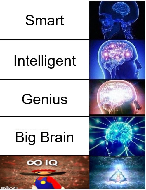 Expanding Brain 5 Panel | Smart Intelligent Genius Big Brain | image tagged in expanding brain 5 panel | made w/ Imgflip meme maker