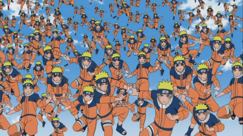 naruto kage bunshin no jutsu shadow clone Blank Meme Template