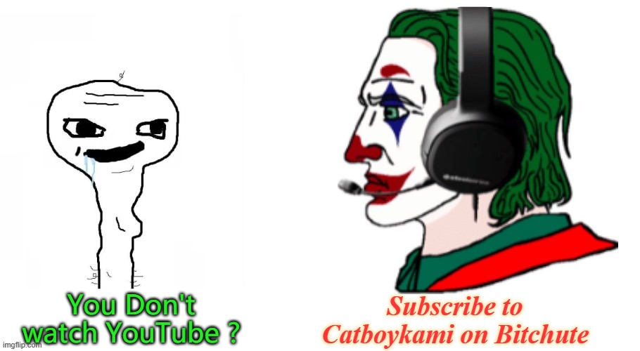 M00N_MAN.exe | Subscribe to Catboykami on Bitchute; You Don't watch YouTube ? | image tagged in m00n_man exe | made w/ Imgflip meme maker