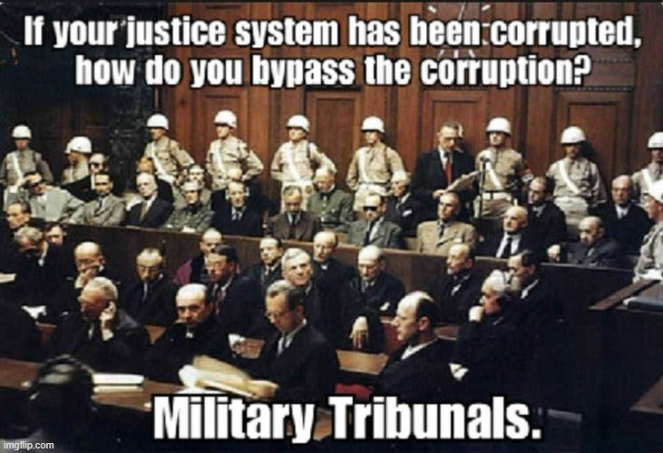 Military Tribunal Time! | image tagged in stupid liberals,democrat party | made w/ Imgflip meme maker