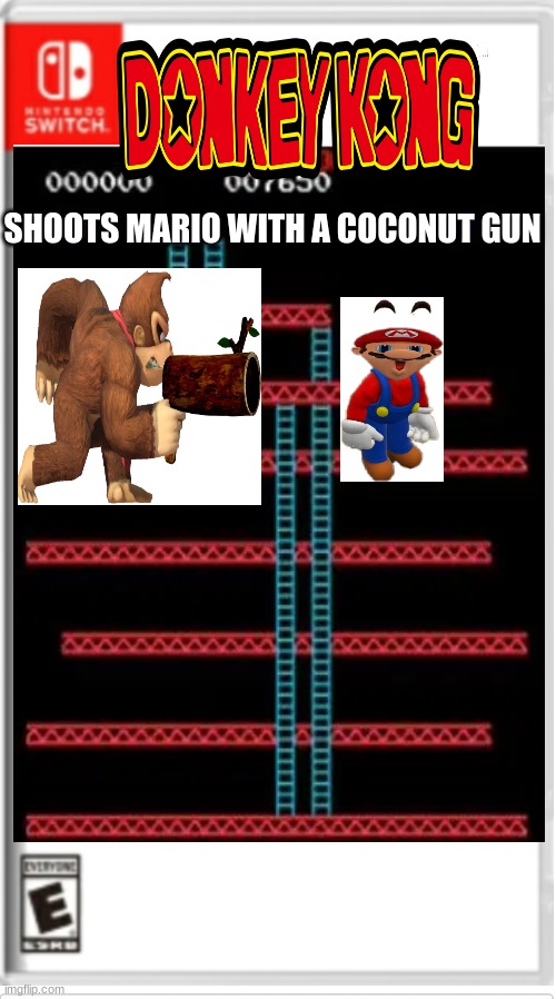 Oh No! | SHOOTS MARIO WITH A COCONUT GUN | made w/ Imgflip meme maker