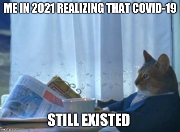 JUST END ALREADY | ME IN 2021 REALIZING THAT COVID-19; STILL EXISTED | image tagged in memes,i should buy a boat cat,coronavirus,no no he's got a point | made w/ Imgflip meme maker