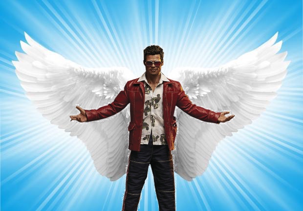 Badass Angel Blank Meme Template