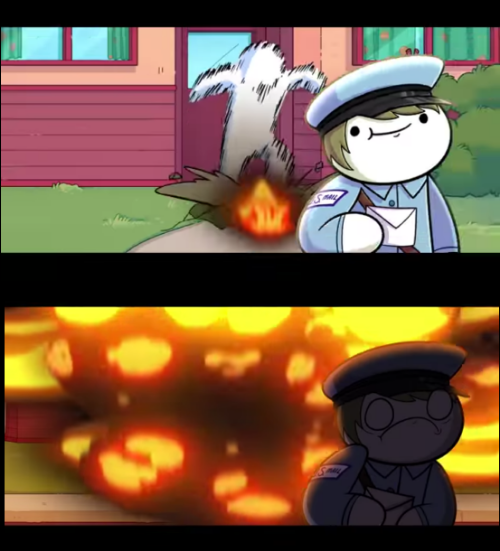 High Quality Odd1sout mailman thing Blank Meme Template