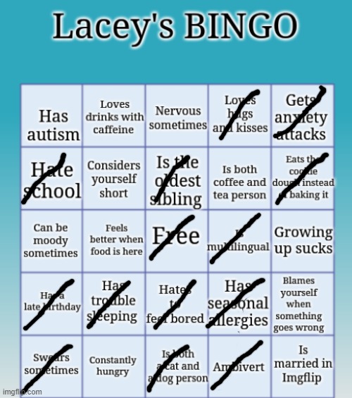 No bingo guys :( | image tagged in lacey's bingo | made w/ Imgflip meme maker