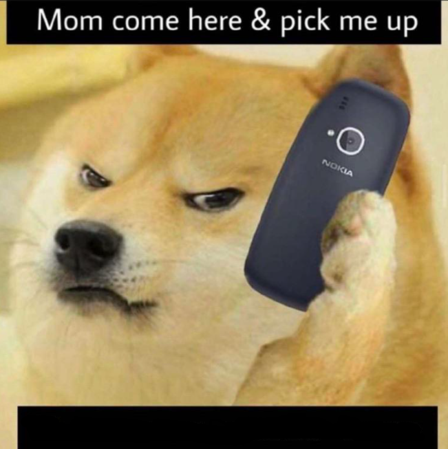 Mom Pick Me Up Doge Blank Meme Template