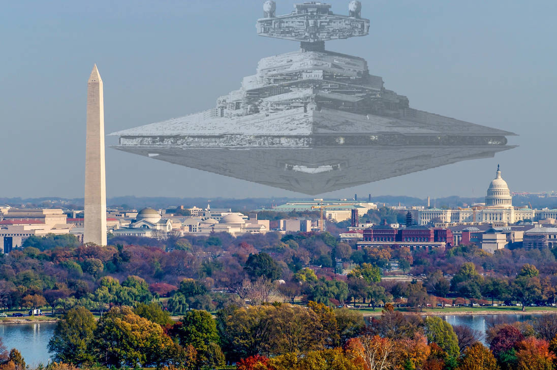 Star Wars Star Destoyer in DC Blank Meme Template