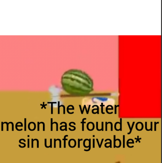 The watermelon Blank Meme Template