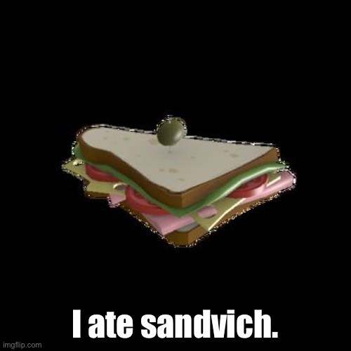 MMMMMMM | I ate sandvich. | image tagged in sandvich,is,good | made w/ Imgflip meme maker