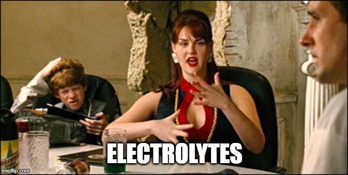 electrolytes | ELECTROLYTES | image tagged in electrolytes | made w/ Imgflip meme maker