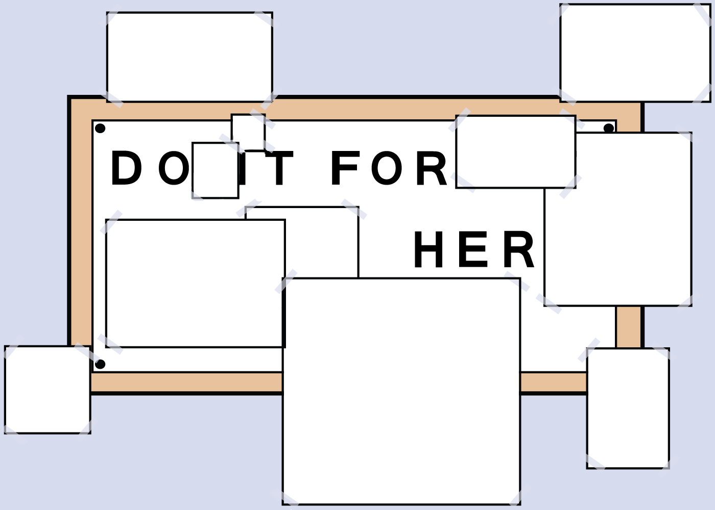 High Quality Do It For Her Blank Meme Template