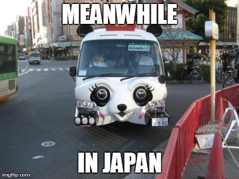 Why yes, the claws ARE the turn signals, thank you. | image tagged in japan,funny,meanwhile in | made w/ Imgflip meme maker