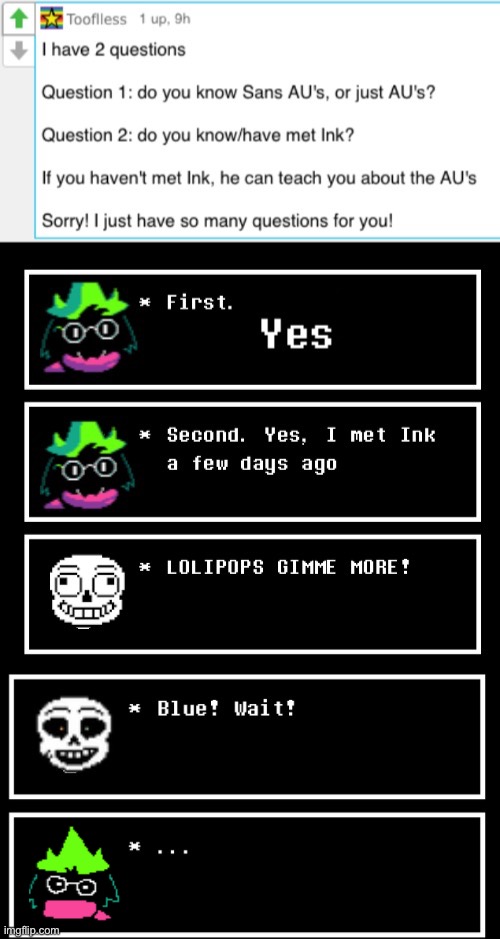 Now I have to buy another wall | image tagged in ask ralsei,blueberry,au,ink sans,deltarune,undertale | made w/ Imgflip meme maker