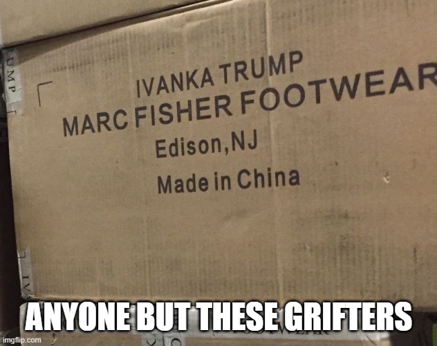ANYONE BUT THESE GRIFTERS | made w/ Imgflip meme maker