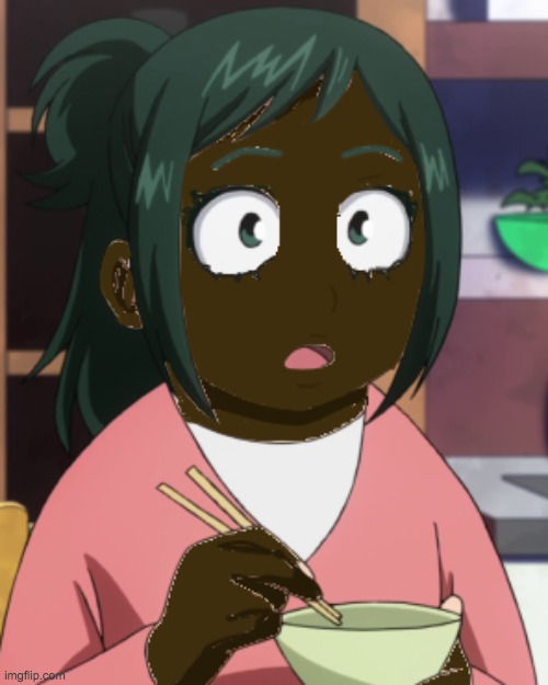 black inko pfp for those who need to match with mom :^> | image tagged in mha,pfp | made w/ Imgflip meme maker