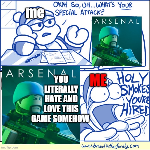 my opinions on this game :/ | me; YOU LITERALLY HATE AND LOVE THIS GAME SOMEHOW; ME | image tagged in roblox meme | made w/ Imgflip meme maker