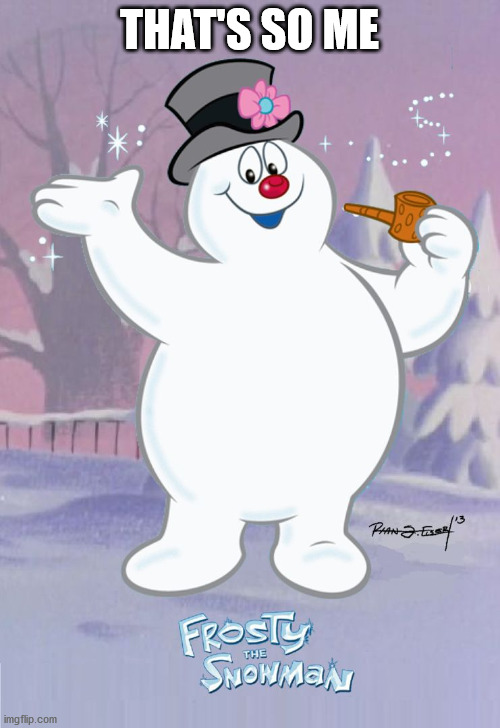 Frosty the Snowman | THAT'S SO ME | image tagged in frosty the snowman | made w/ Imgflip meme maker