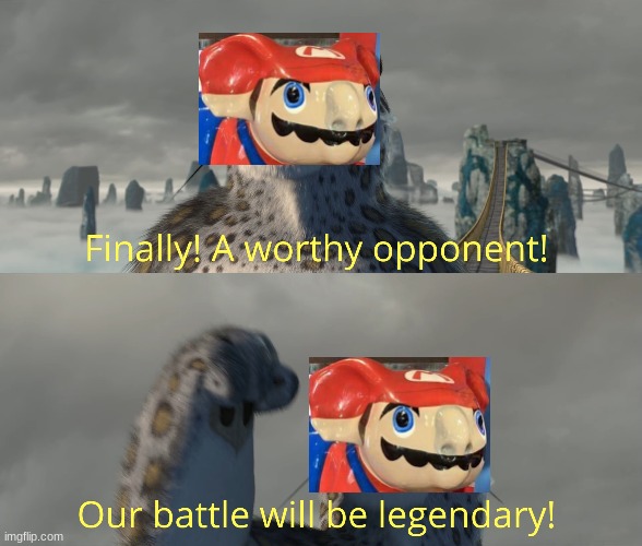 Finally! A worthy opponent! | image tagged in finally a worthy opponent | made w/ Imgflip meme maker