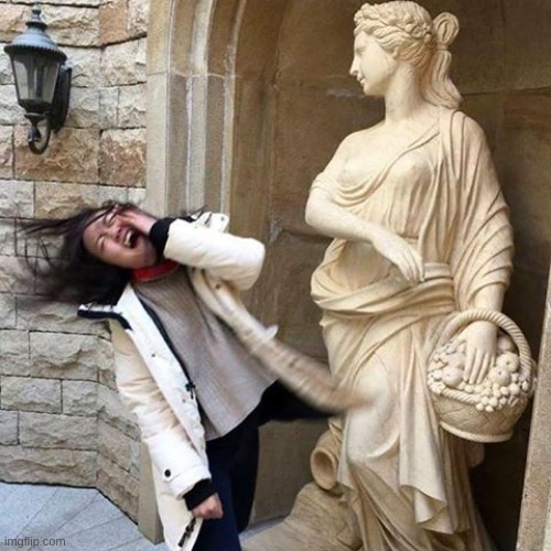 Bitch slap statue | image tagged in bitch slap statue | made w/ Imgflip meme maker