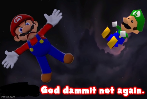 smg4 mario not again | image tagged in smg4 mario not again | made w/ Imgflip meme maker