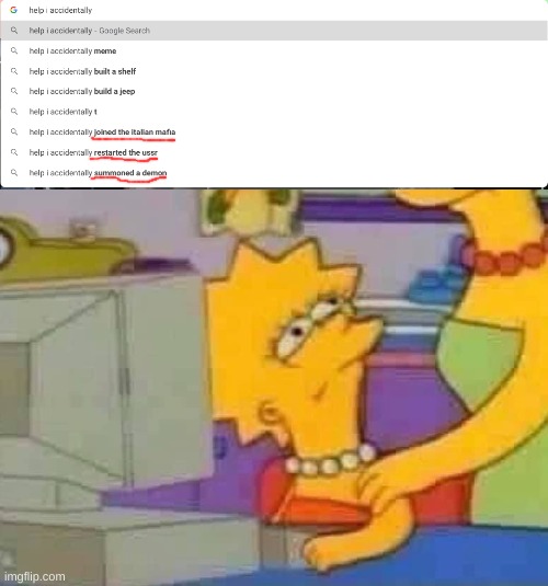 What the- ? | image tagged in lisa simpson computer | made w/ Imgflip meme maker