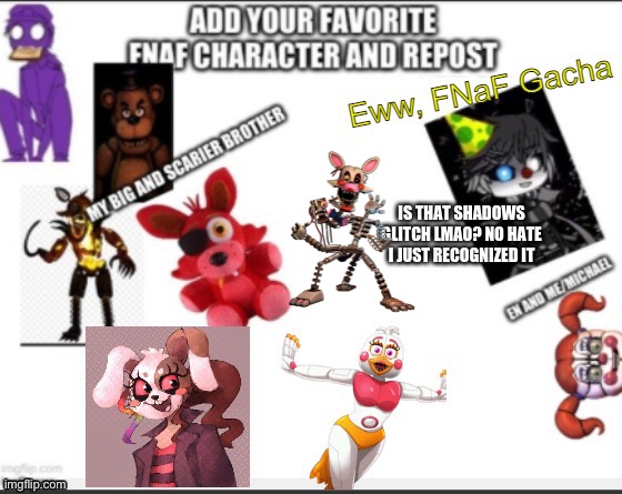 Bruh, whoever is showing hate please stop | image tagged in repost,mangle | made w/ Imgflip meme maker