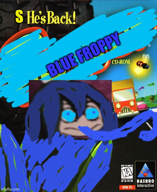 Frogger Windows 95 | BLUE FROPPY S | image tagged in frogger windows 95 | made w/ Imgflip meme maker