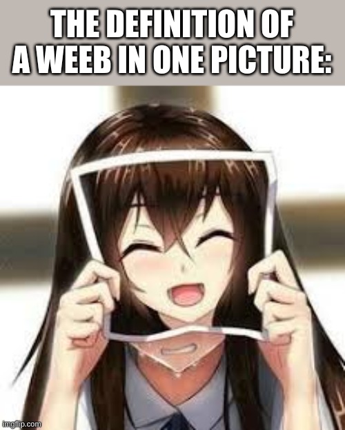 It is the sad truth, yes | THE DEFINITION OF A WEEB IN ONE PICTURE: | made w/ Imgflip meme maker