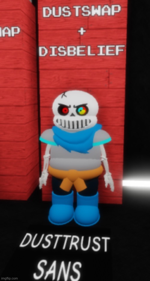 ROBLOX Deltarune Roleplay Dusttrust Leaked Model | image tagged in roblox | made w/ Imgflip meme maker