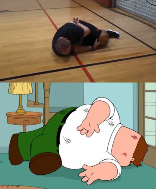 Tom Segura basketball accident | image tagged in funnymemes,family guy peter,lols,basketball meme,look at this dude | made w/ Imgflip meme maker