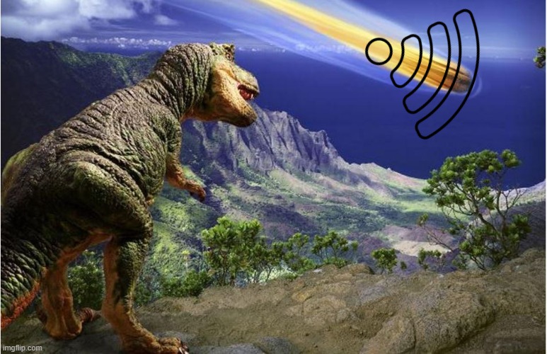 its the dinosaur game that you can play when the wifi is down in case you didn't understand | image tagged in what really killed the | made w/ Imgflip meme maker