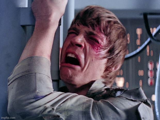 luke nooooo | image tagged in luke nooooo | made w/ Imgflip meme maker